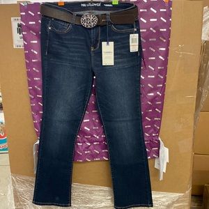 New wallflower jeans with belt, legendary, fit, slim, bootcut